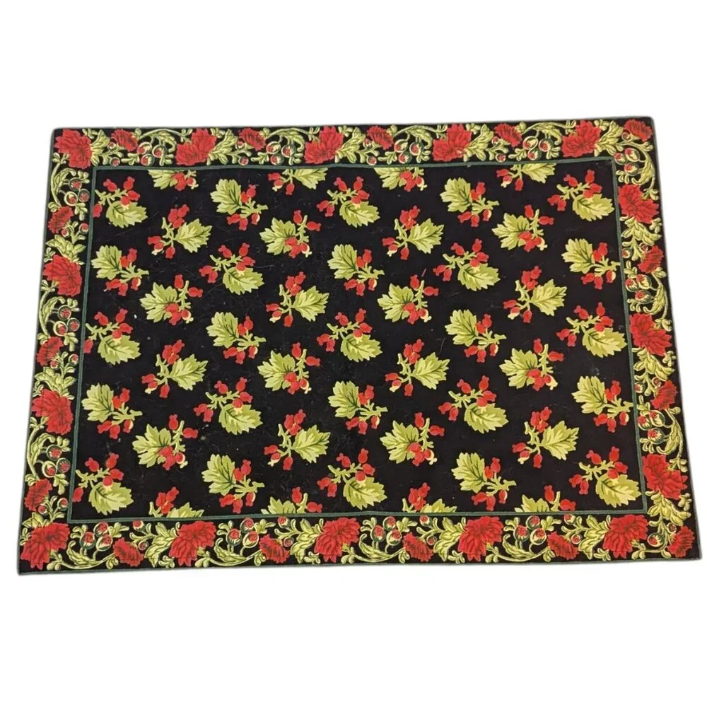 Vera‎ Bradley Placemats Holiday Winter Holly 10 Ct Pirouette Table Setting VTG